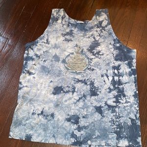Tie Dye Hadley Davidson tank blue/grey